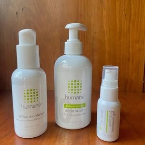 Humane Company Acne Wash, Moisturizer and Treatment